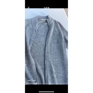 Coldwater Creek Cardigan‎ Sweater Zipper Front Knit Womens Size Small Grey